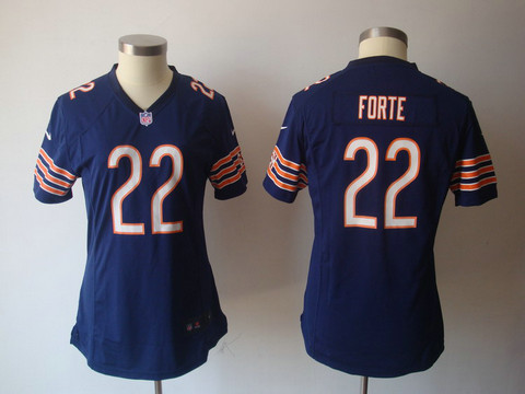 Nike Women's nfl Chicago Bears 22 Forte Nike Blue Game Team Jerseys